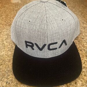 Boys RVCA Heather Gray and Black Hat